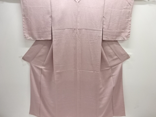 未使用品　縮緬地 波模様小紋着物